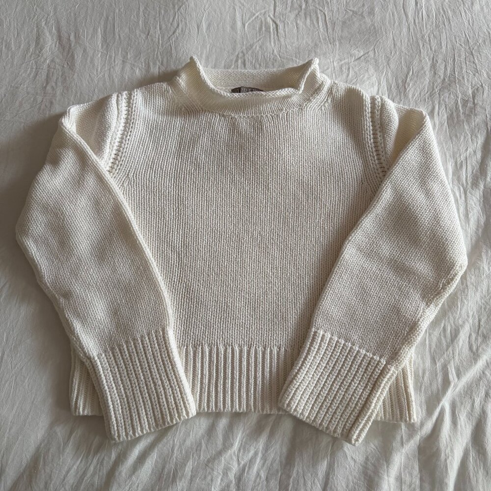Brand new - J.CREW Roll Neck Sweater White / Small